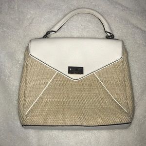 KATE SPADE Gorgeous Straw White & Tan Purse❤️